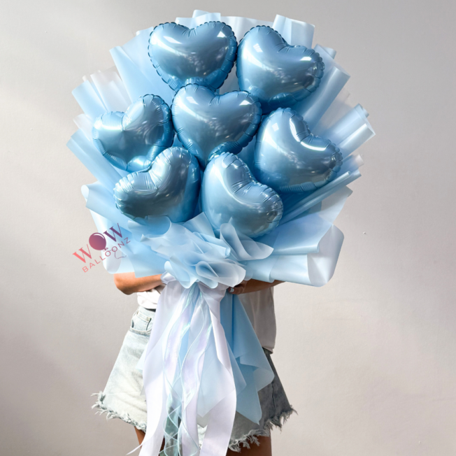 Foil bouquet Light Blue (1)