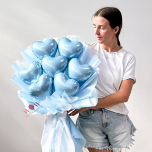 Foil bouquet Light Blue