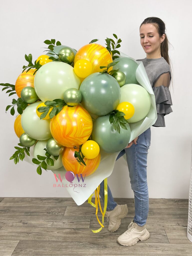 Lime Mimosa Giant Balloon Bouquet