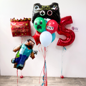 Minecraft Birthday Balloons