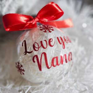 personalised christmas bauble