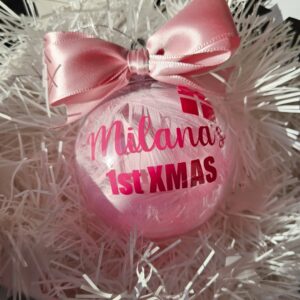 personalised christmas bauble