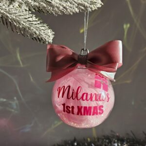 personalised christmas bauble