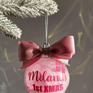 personalised christmas bauble